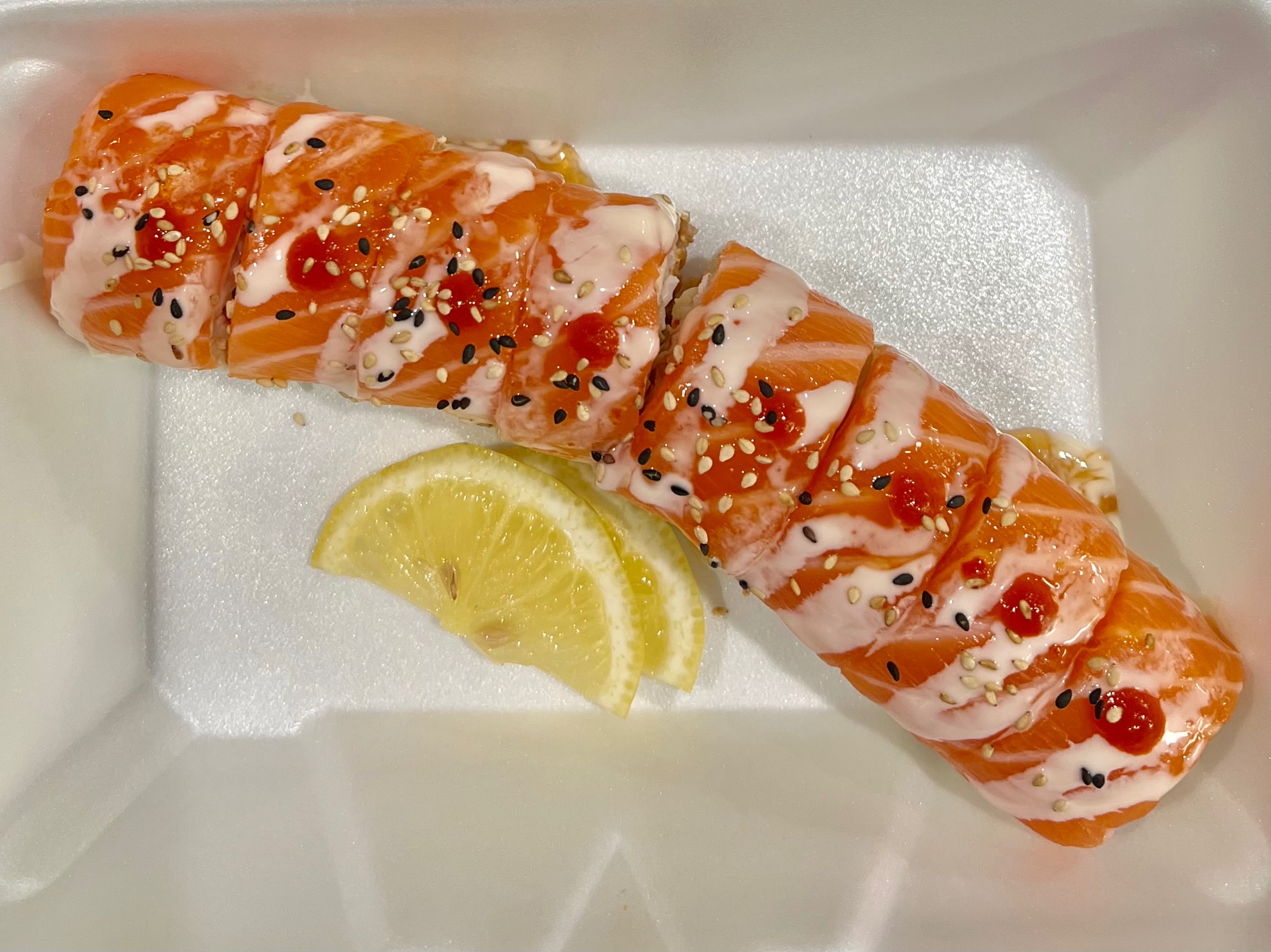 Order Crazy Salmon food online from U Sushi & Grill store, Huntington Beach on bringmethat.com