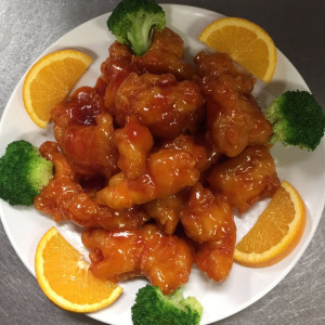 Order 83. Orange Chicken food online from Empire Chinese Restaurant store, Harrison charter Township on bringmethat.com