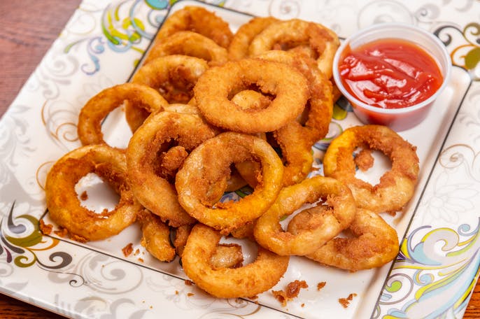 Order Onion Rings food online from Ricoy Pizzeria Restaurant store, Passaic on bringmethat.com