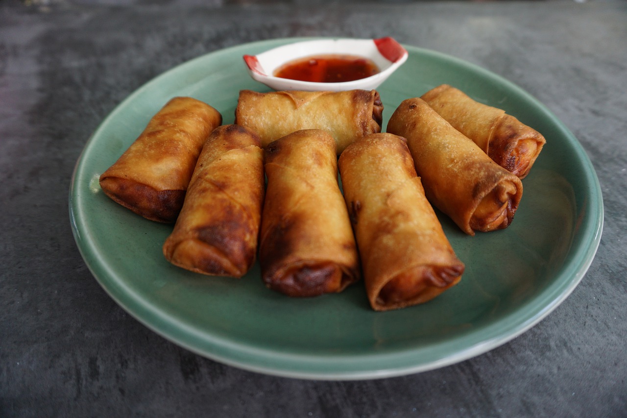 Order 1. Roast Pork Egg Roll food online from Great China Restaurant store, High Point on bringmethat.com