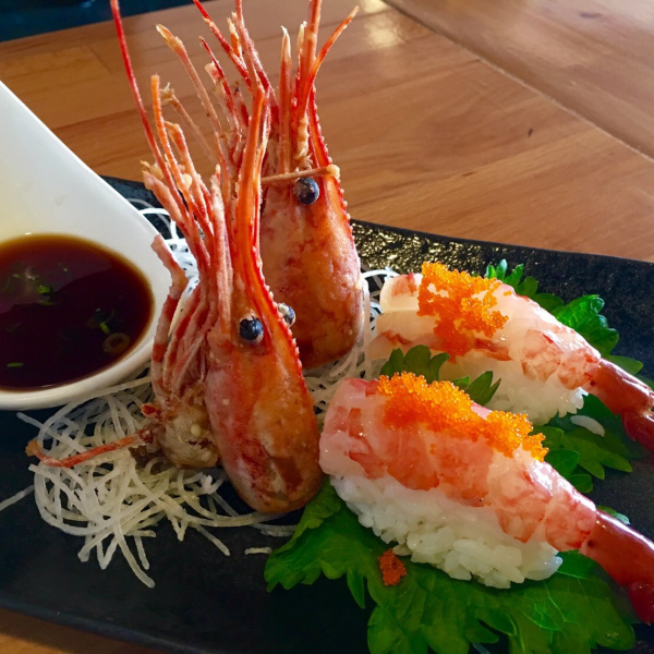 Order Sweet Shrimp Sushi food online from Jasmine Hana Sushi & Thai store, San Pedro on bringmethat.com
