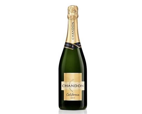 Order Chandon Brut, 750mL champagne (12.0% ABV) food online from Cold Spring Liquor store, Liberty Hill on bringmethat.com