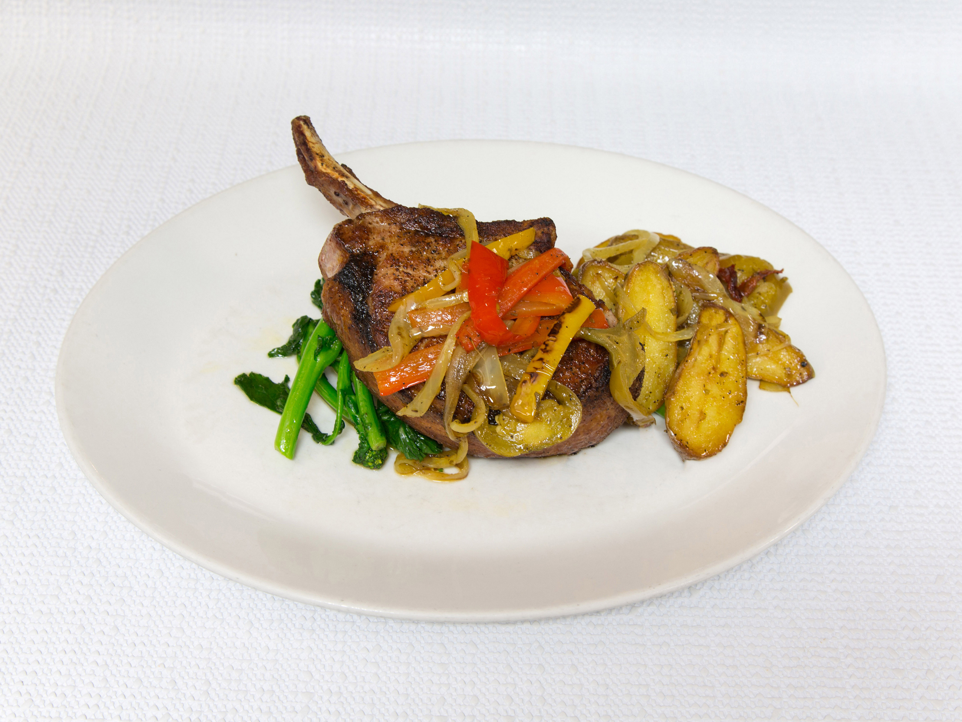 Order Broiled Pork Chops food online from The Crow Nest store, Hackensack on bringmethat.com