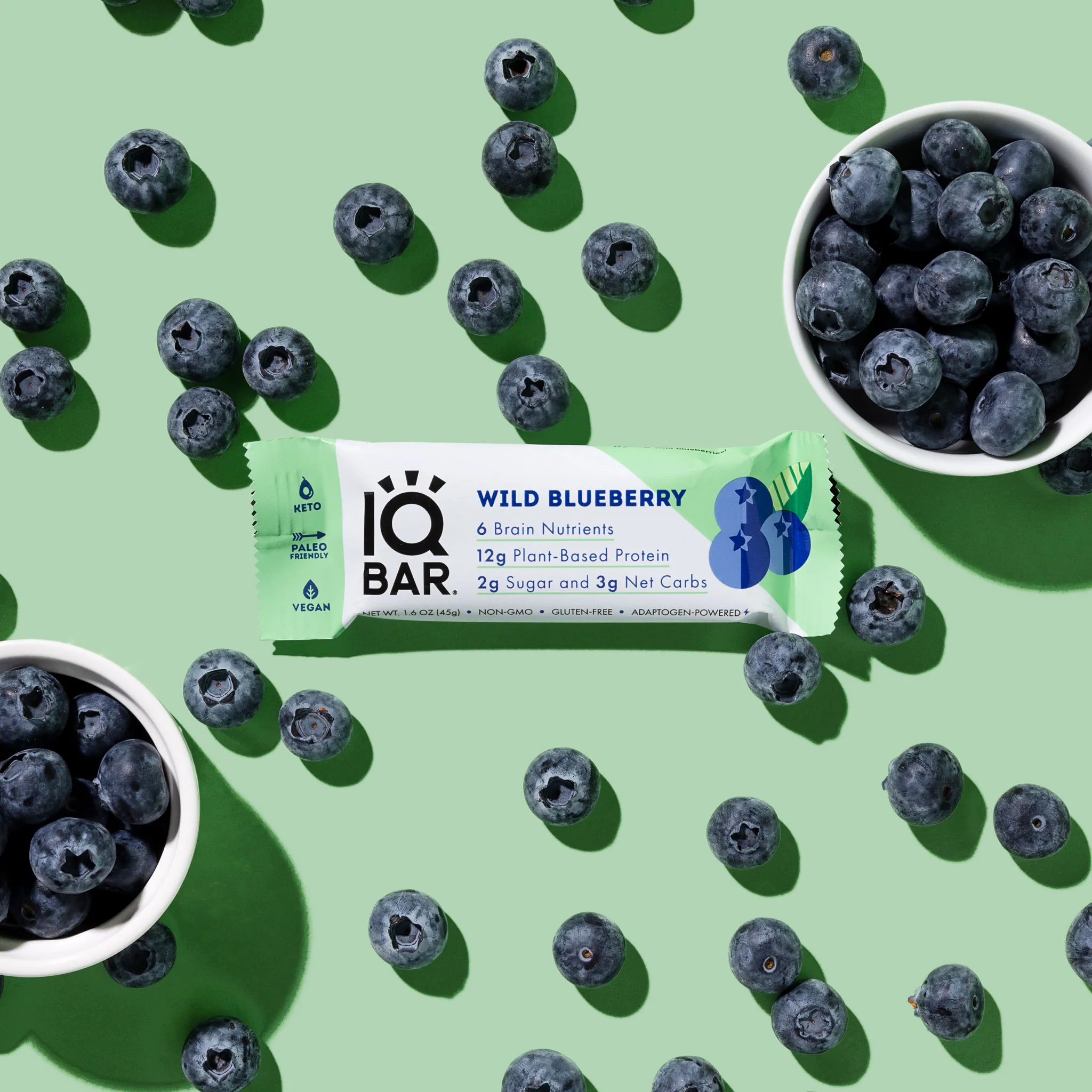 Order IQ Bar Wild Blueberry food online from Pure Pressed Juice store, Los Angeles on bringmethat.com