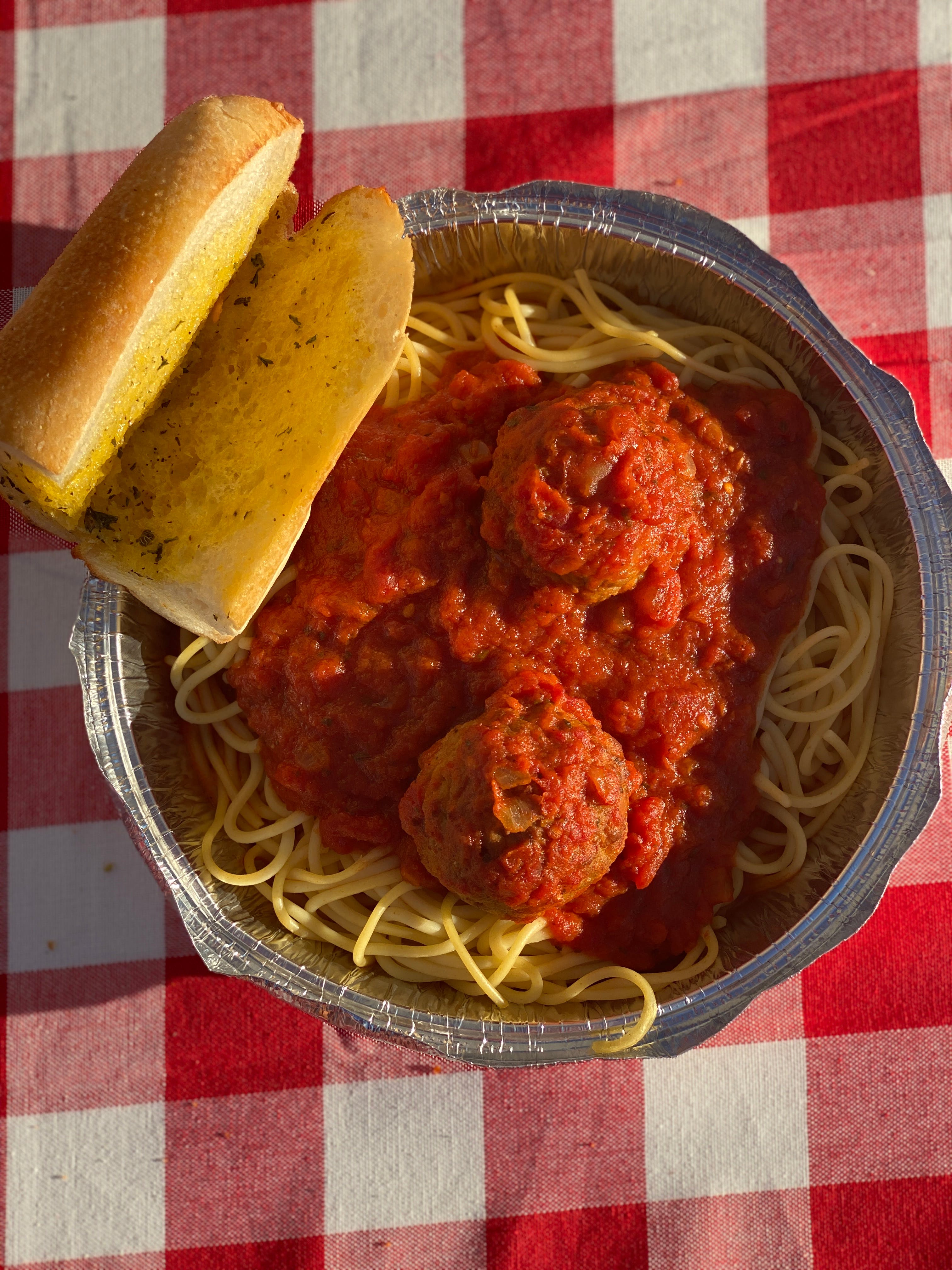 Order Spaghetti with Meatballs - Dinner food online from Magura Pizza store, Las Vegas on bringmethat.com