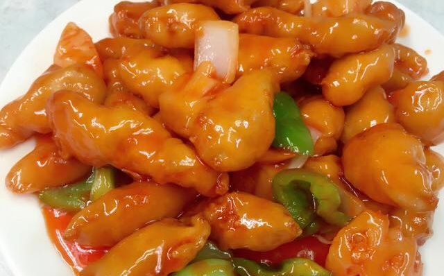 Order C12. Sweet and Sour Chicken food online from Hong Kong Restaurant store, Mount Vernon on bringmethat.com
