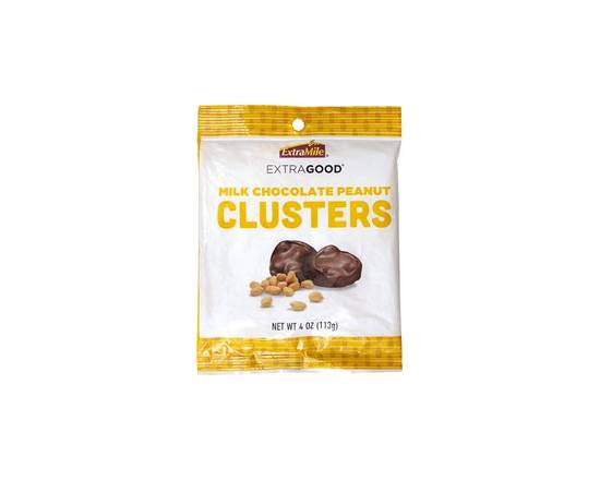 Order Extragood Chocolate Peanut Clusters 4oz food online from Extra Mile 2045 store, Antioch on bringmethat.com