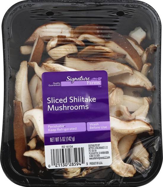 Order Signature Farms · Sliced Shiitake Mushrooms (5 oz) food online from Albertsons store, Saint George on bringmethat.com