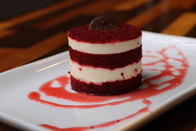 Order Red Velvet Cheese Cake food online from Cowboys & Indians Tex-In Kitchen store, Houston on bringmethat.com