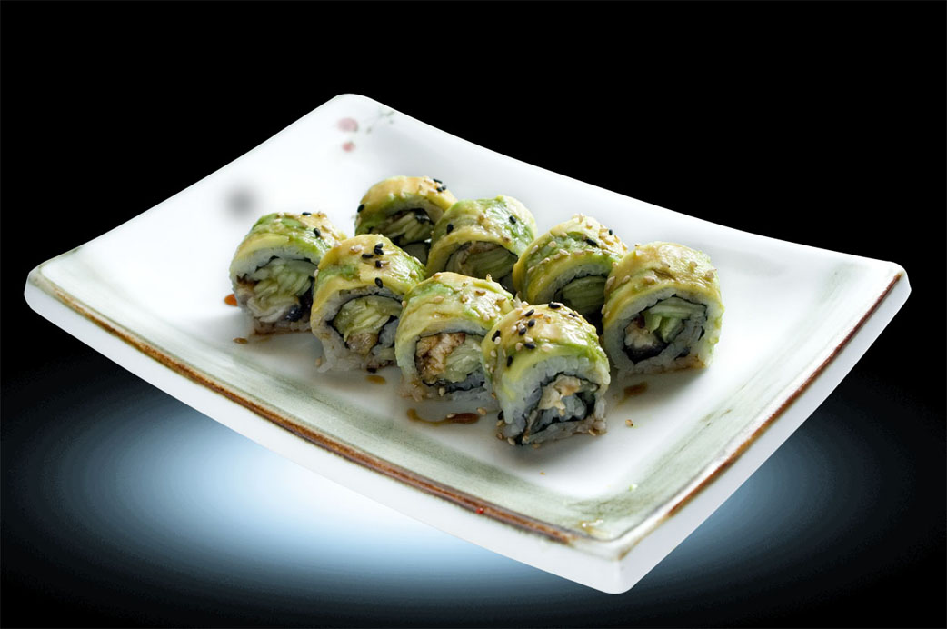 Order Caterpillar Roll food online from Sushi Kiku store, Atlanta on bringmethat.com