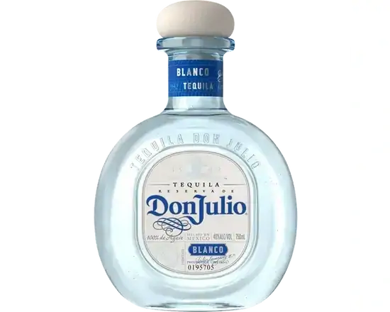 Order Don Julio Blanco, 750mL tequila (40.0% ABV) food online from Central Liquor Market store, Los Angeles on bringmethat.com