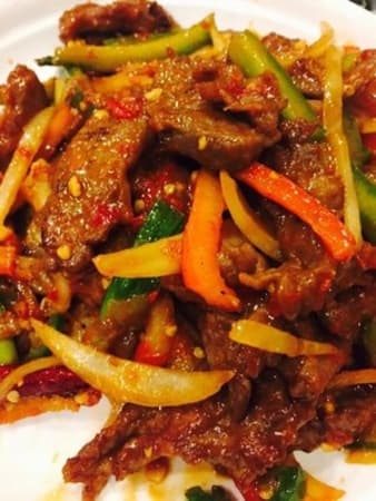 Order C5. Mongolian Beef food online from Jade Garden store, Maryville on bringmethat.com