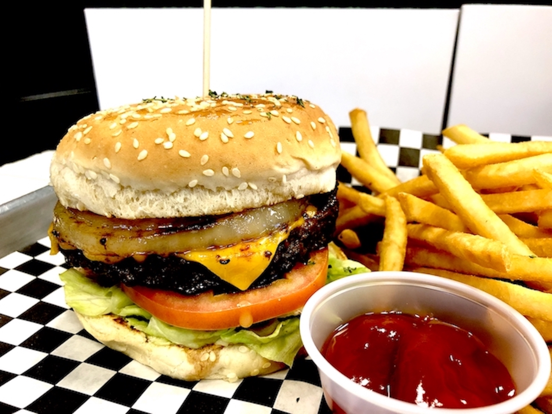 Order Cheeseburger food online from Soo Ja Fusion Bistro store, Fremont on bringmethat.com