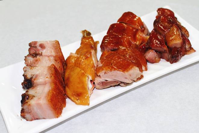 Order Four Choices of BBQ Meat 燒味四拼 food online from Peking kitchen store, Brooklyn on bringmethat.com