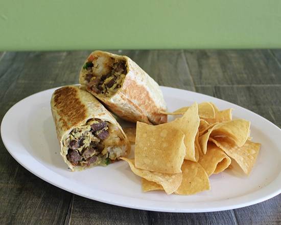 Order Steak n' Egg Burrito food online from Benny's Tacos & Chicken Rotisserie - Culver City store, Los Angeles on bringmethat.com