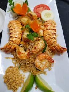 Order Lobster Pad Thai food online from The Elephant Geneva store, Geneva on bringmethat.com