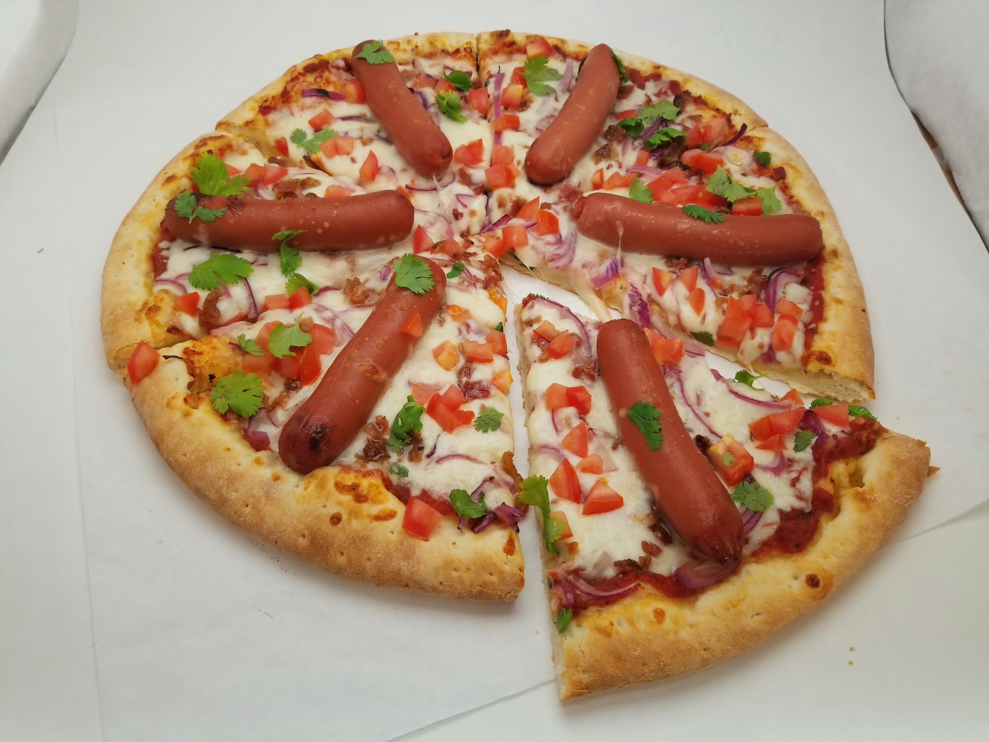 Order Dirty Dog Pizza food online from Palermo Pizza store, El Monte on bringmethat.com