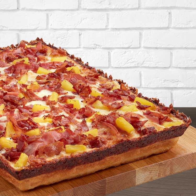 Order Hawaiian Pizza - Large (10 Slices) food online from Mr. Pita store, Clinton Twp on bringmethat.com