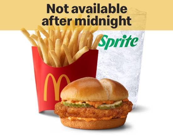 Order Spicy Crispy Chicken Sandwich Meal  food online from Mcdonald's® store, Charlotte on bringmethat.com