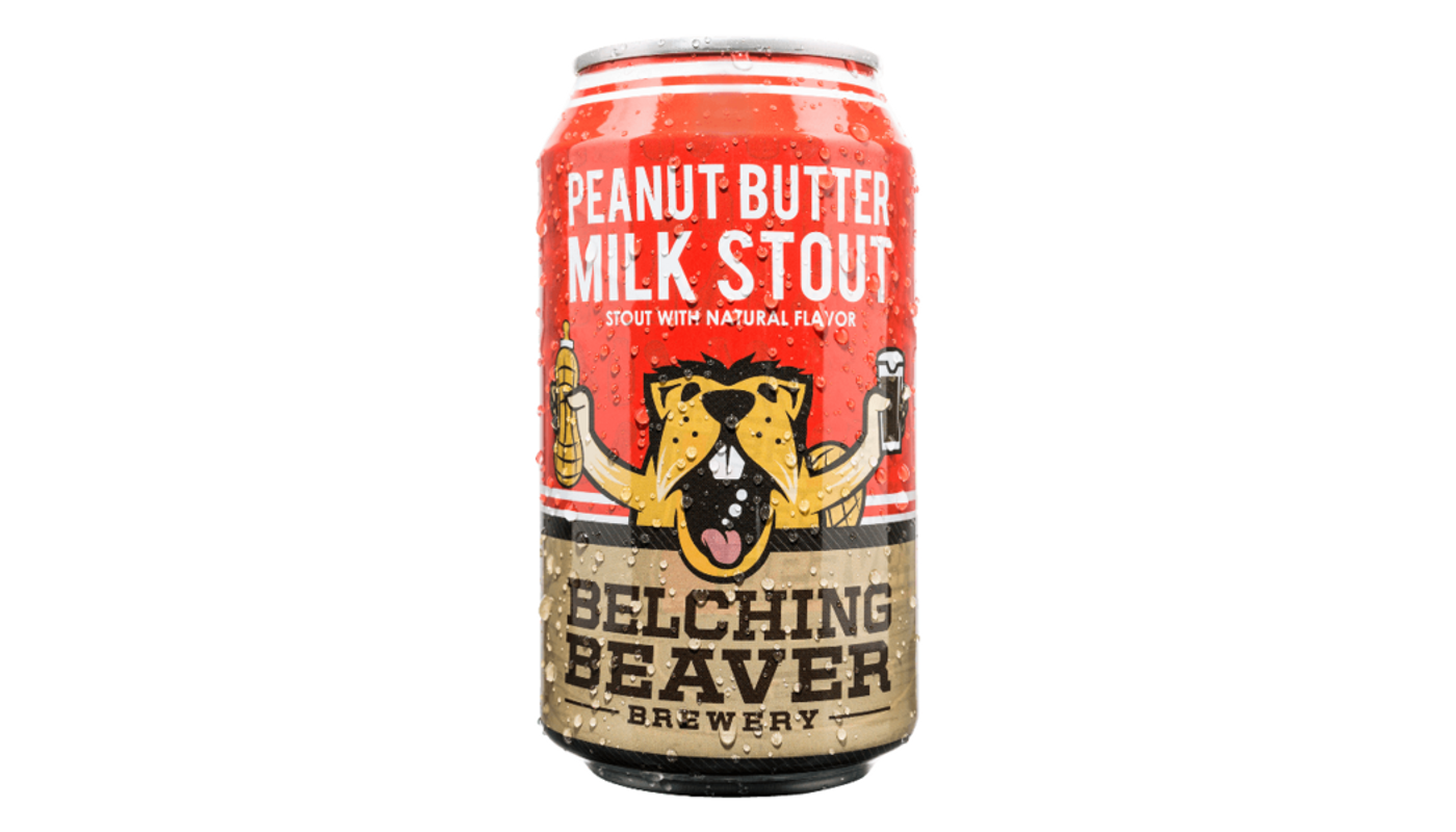 Order Belching Beaver Peanut Butter Milk Stout 6 Pack 12oz Cans food online from Spikes Bottle Shop store, Chico on bringmethat.com