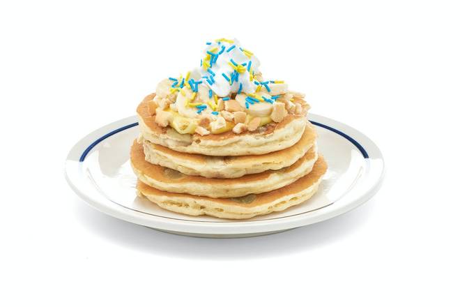 Order New! Ba-Ba Banana Pancakes (Full Stack) food online from Ihop store, FOUNTAIN on bringmethat.com