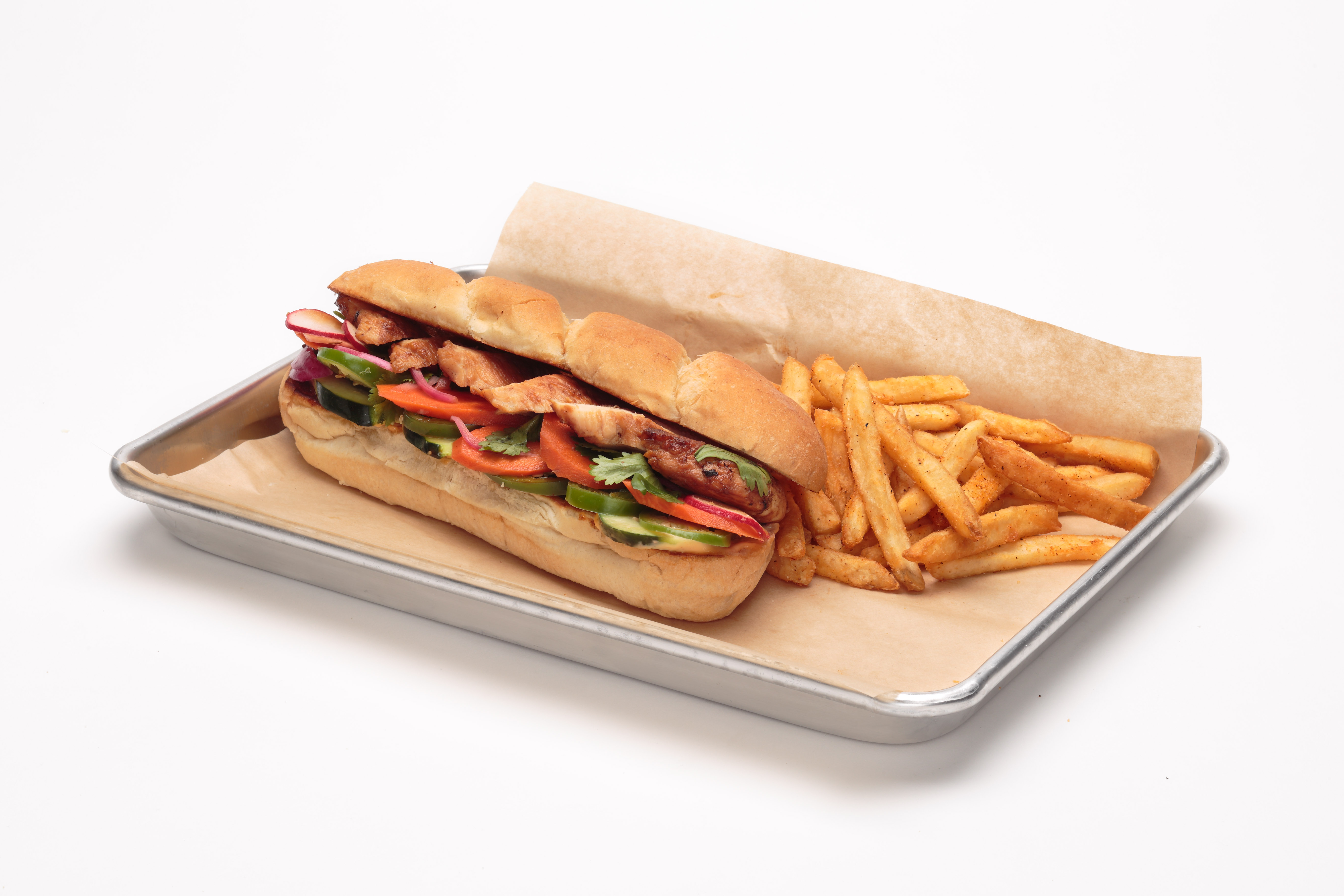 Order Oggi's Chicken Banh Mi Sandwich food online from Oggi's Pizza and Brewing Co. - Apple Valley store, Apple Valley on bringmethat.com