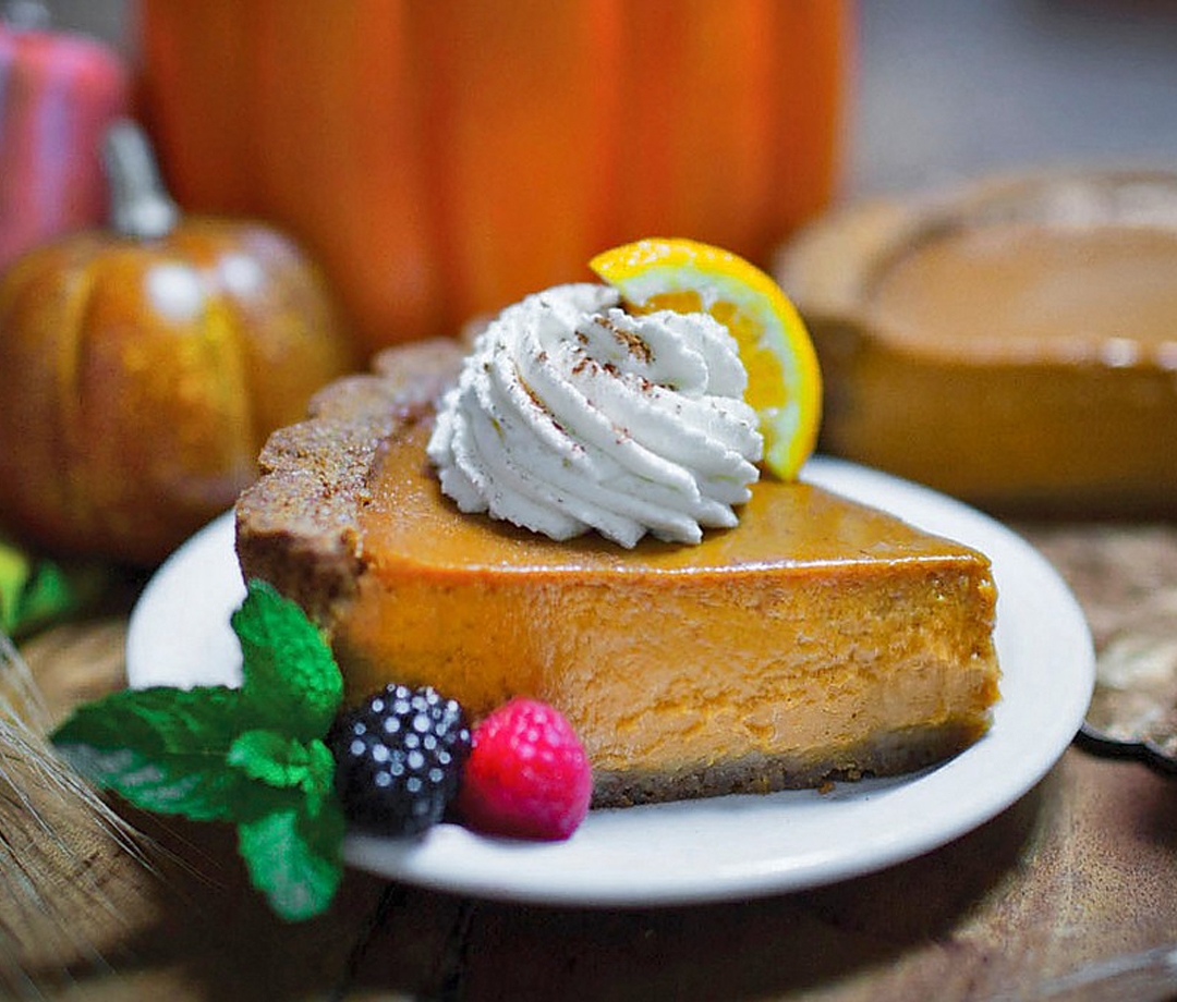 Order Pumpkin Pie slice food online from Urth Caffe store, Orange on bringmethat.com
