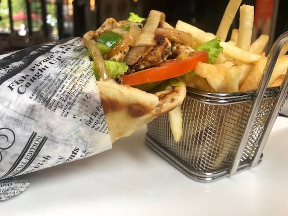 Order Grilled Chicken Pita  food online from Liberty Tavern store, Rosemont on bringmethat.com