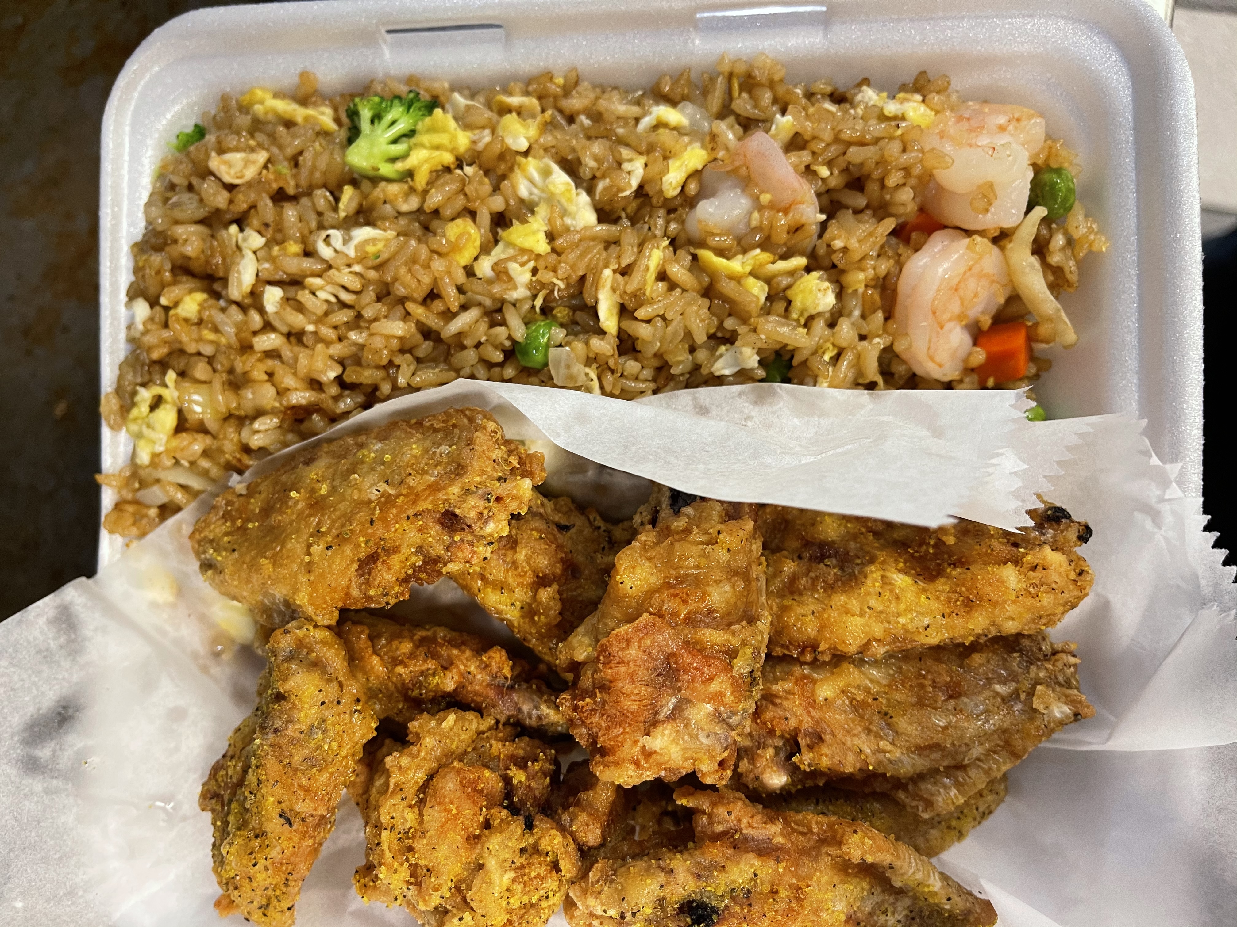 Order 10 Wings with Shrimps fried rice and 20 oz drinks  food online from China Breeze store, Atlanta on bringmethat.com