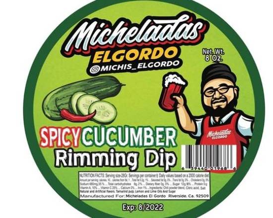 Order Micheladas El Gordo Spicy Cucumber Rim Dip food online from Windy City Liquor Market store, El Cajon on bringmethat.com