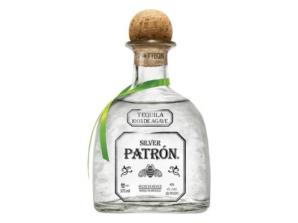 Order Patrón Silver Tequila - 375ml Bottle food online from Josh Wines & Liquors Inc store, New York on bringmethat.com