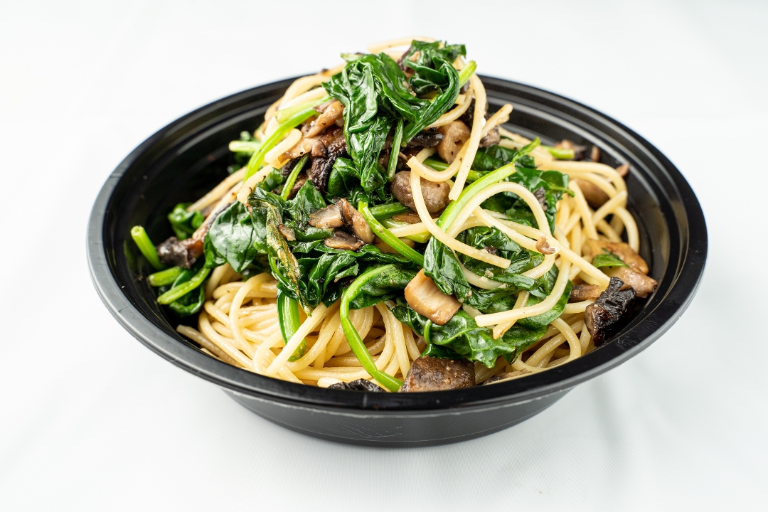 Order Spaghetti with Mushrooms Bowl food online from Pasta Kitchen store, Garden Grove on bringmethat.com