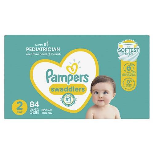Order Pampers Swaddlers Diapers Size 2 - 84.0 ea food online from Walgreens store, Willowick on bringmethat.com
