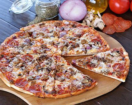 Order Works House Specialty Pizza food online from Davanni's store, Saint Paul on bringmethat.com