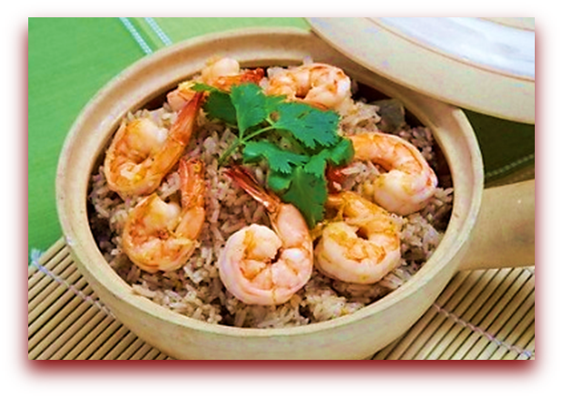 Order 56. Garlic Rice Clay Pot food online from Sweety Hut Thai Restaurant store, West Covina on bringmethat.com