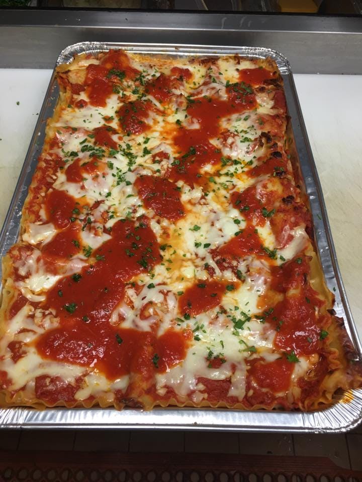 Order Baked Meat Lasagna - Pasta food online from Frankie G's Pizza store, Toms River on bringmethat.com