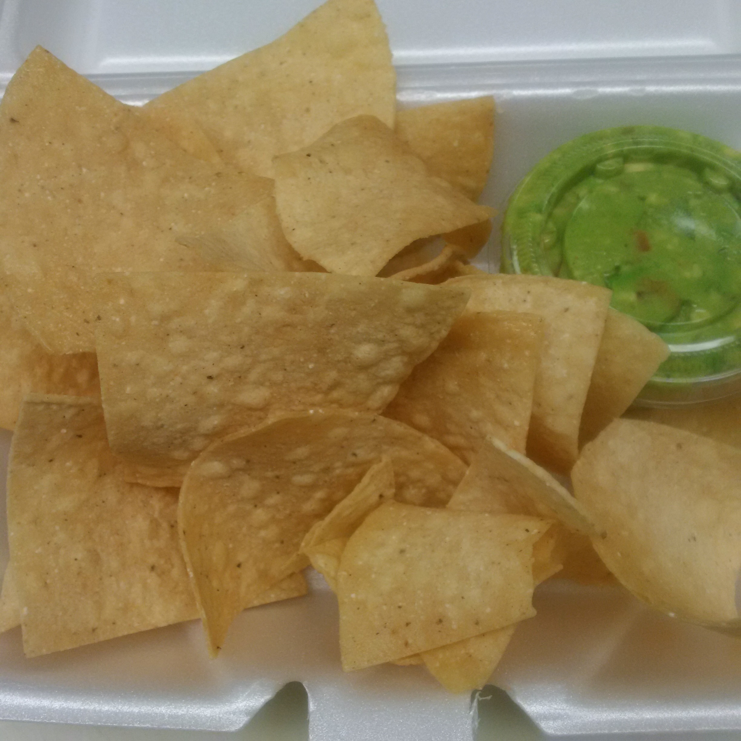 Order Guacamole and Homemade Tortilla Chips food online from California Grill & Pizza store, Elkridge on bringmethat.com