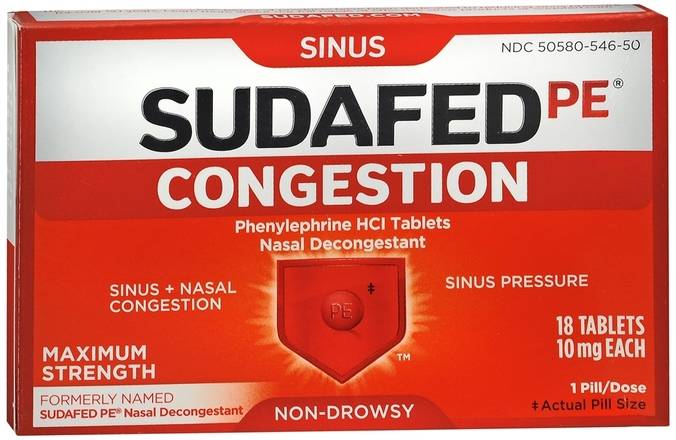 Order SUDAFED PE Congestion Tablets food online from Scripx Pharmacy store, Plano on bringmethat.com