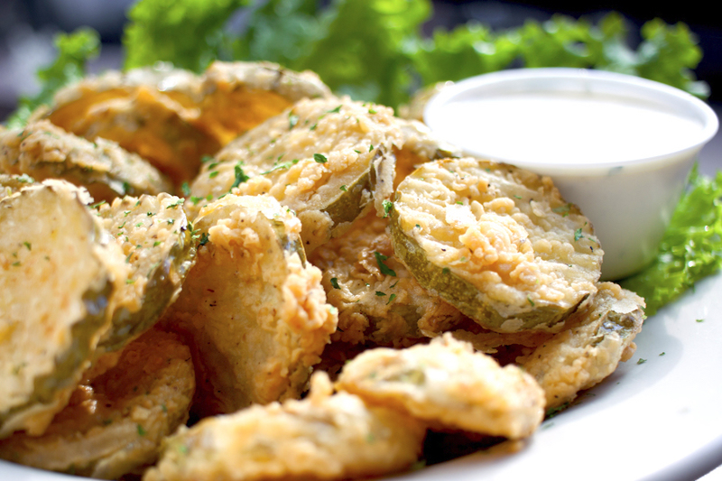 Order Fried Pickle Chips food online from Press Box Grill store, Dallas on bringmethat.com