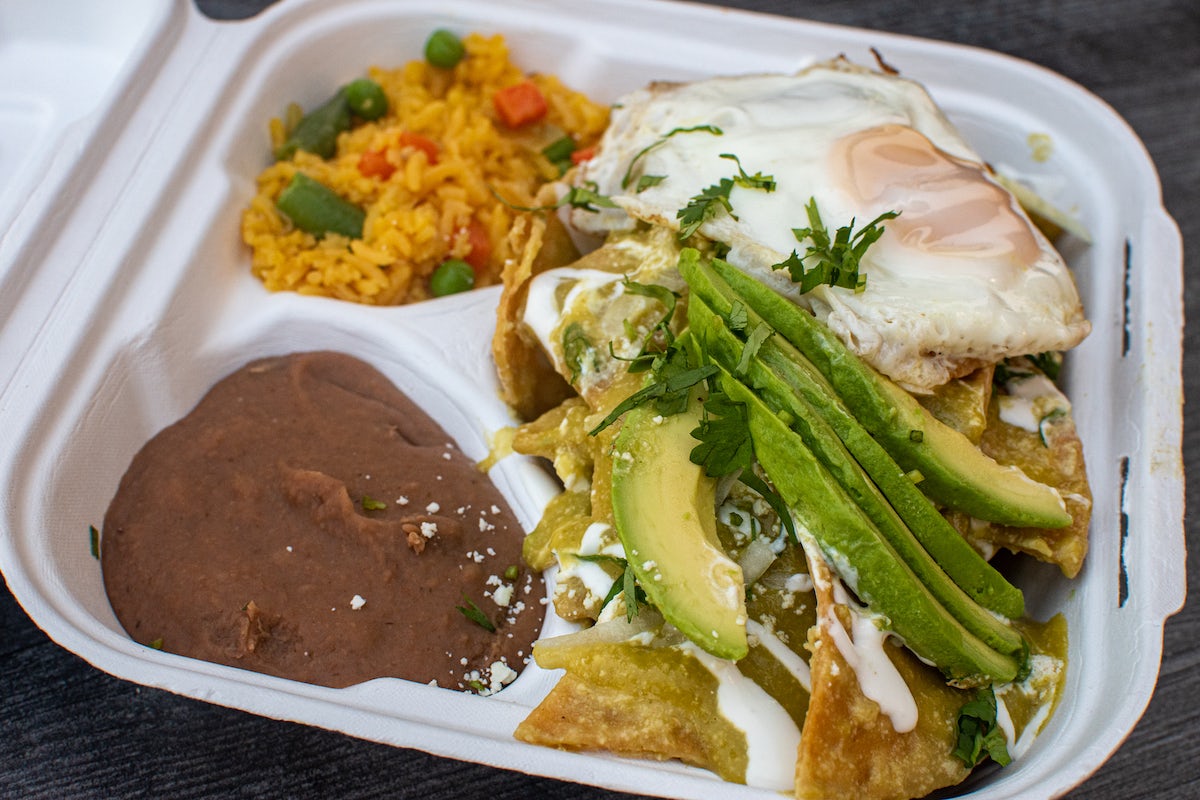 Order chilaquiles food online from Taco Bamba store, Springfield on bringmethat.com