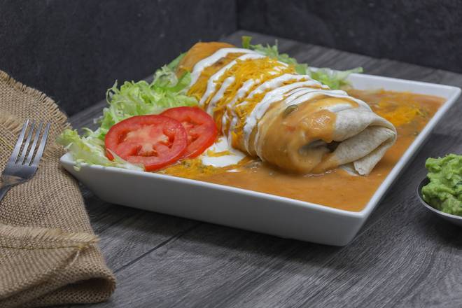 Order Smothered Burritos  food online from Taco River store, Denver on bringmethat.com