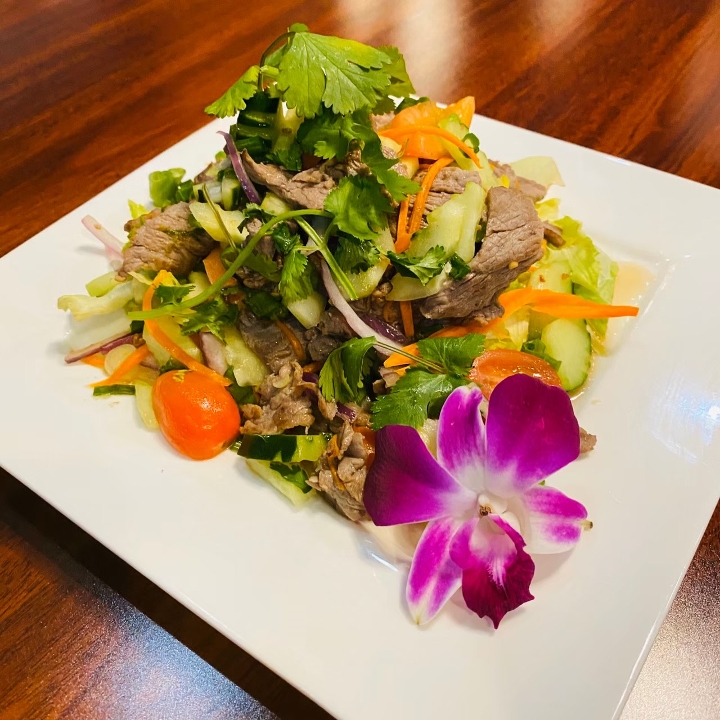 Order Beef Salad food online from Thai Spoon Las Vegas store, Las Vegas on bringmethat.com