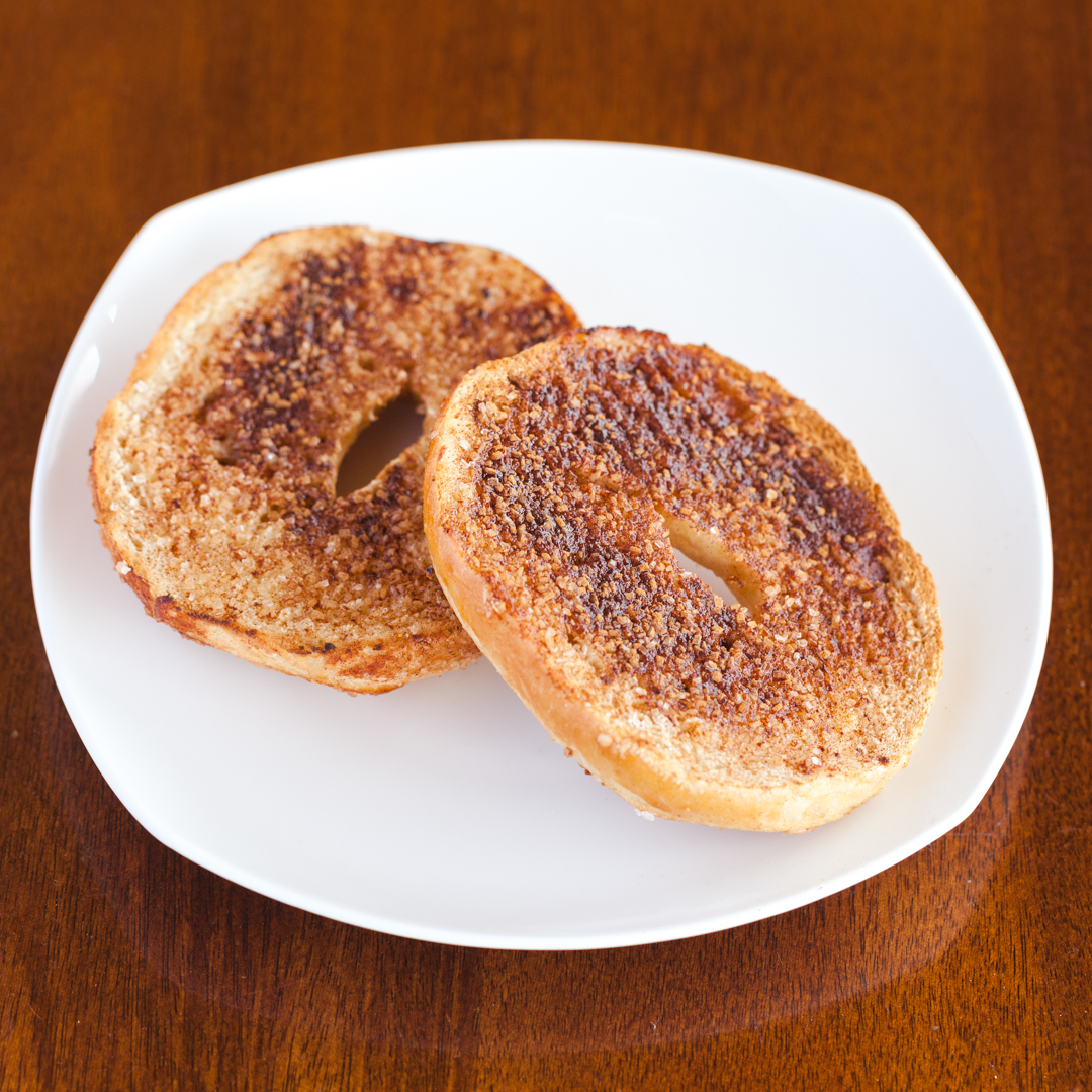 Order Bagel with Cinnamon Sugar food online from The Bagel Shack store, Lake Forest on bringmethat.com