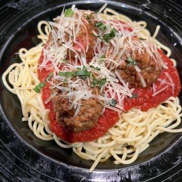 Order Spaghetti Con Polpette food online from Avivo, Brick Oven Pizzeria store, Wichita on bringmethat.com