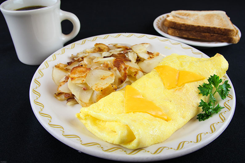 Order Cheese Omelette food online from Tee Jaye Country Place store, Grove City on bringmethat.com
