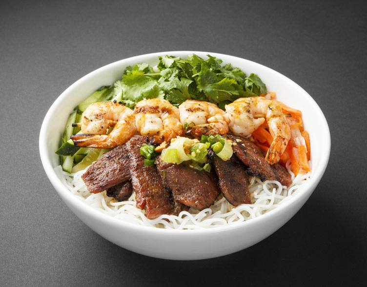 Order Bun Thit Nuong Va Tom Nuong food online from Pho 68 store, West Hartford on bringmethat.com