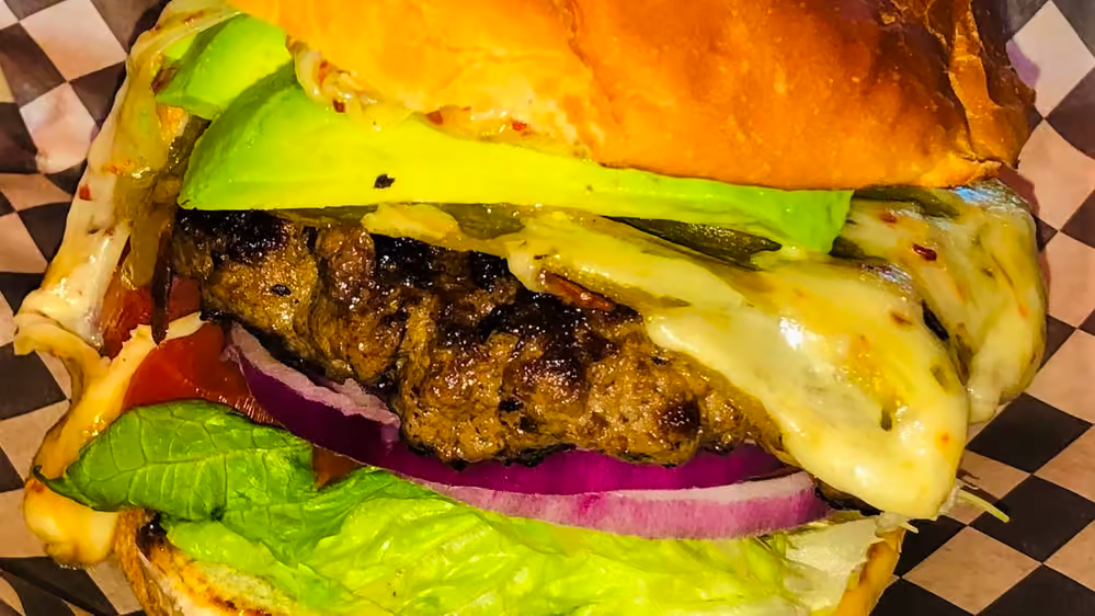 Order California Burger food online from Old Mill Eatery & Smokehouse store, Shasta Lake on bringmethat.com