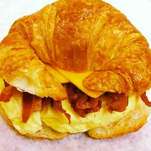 Order Bacon, Egg & Cheese Croissant food online from Donut Star store, Irvine on bringmethat.com