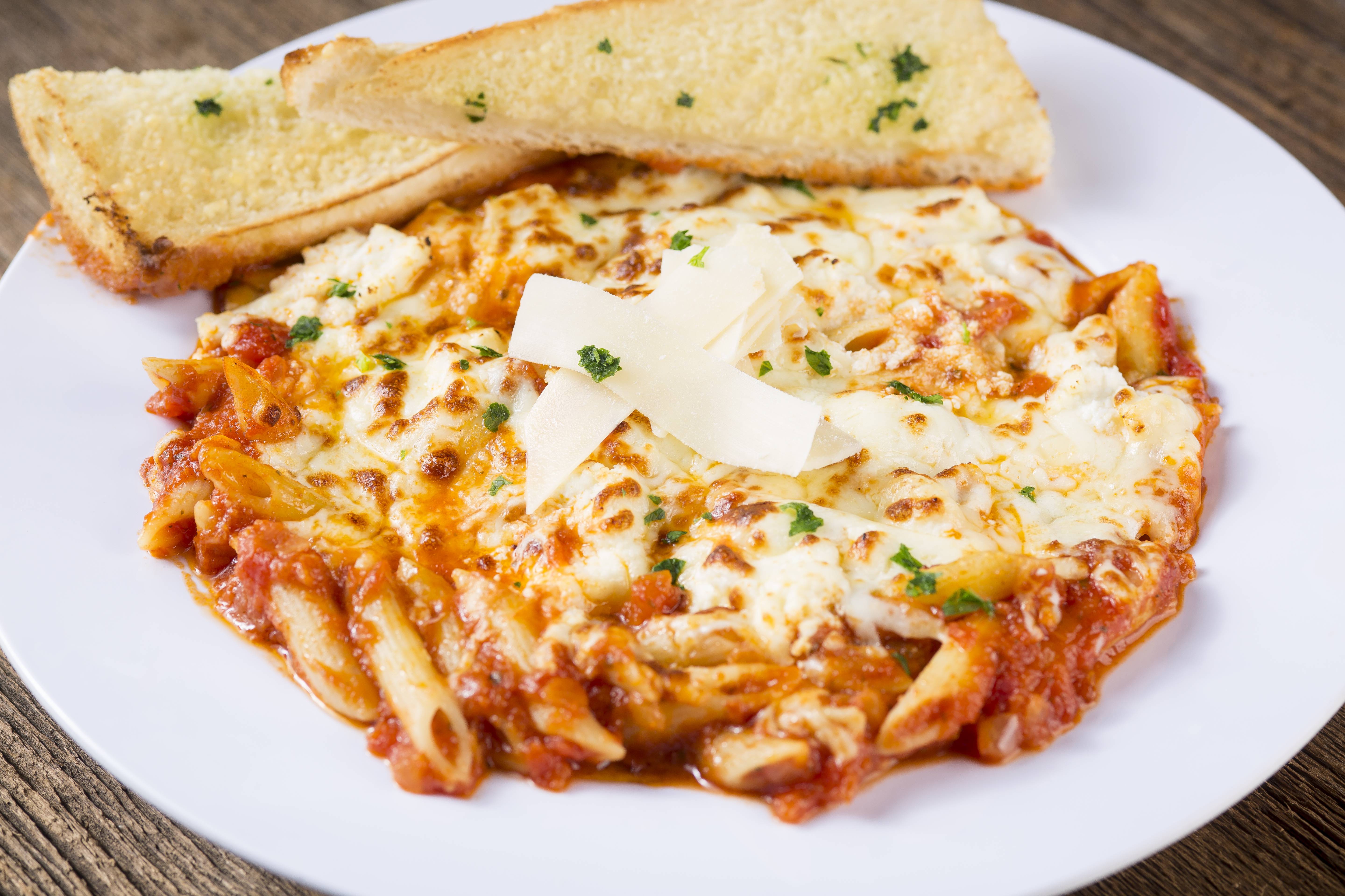 Order Three Cheese Baked Penne Pasta food online from Rosati Pizza store, Gold Canyon on bringmethat.com