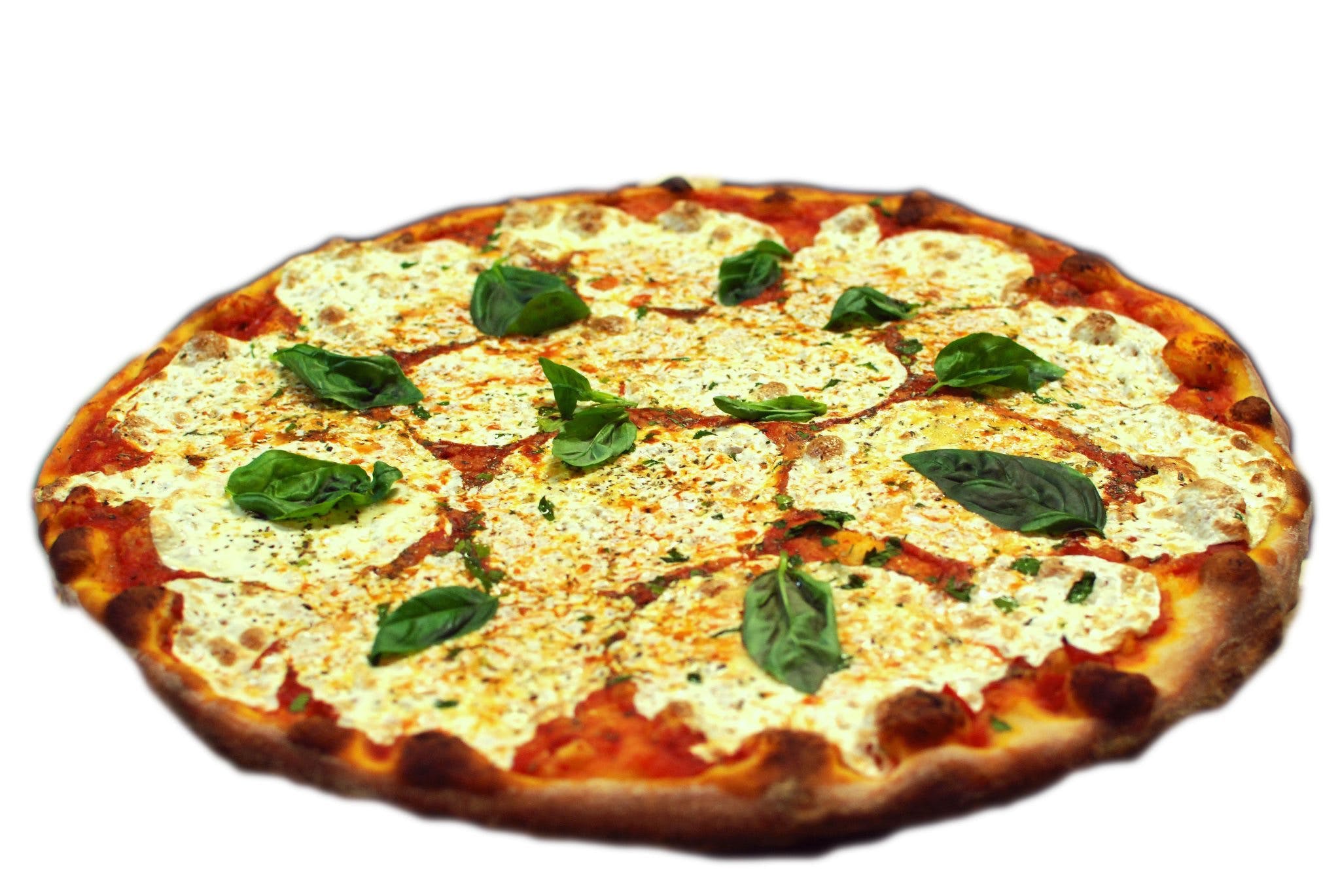 Order Margharita Pizza - Medium 14'' food online from Neels Pizza and Pasta store, Queens on bringmethat.com
